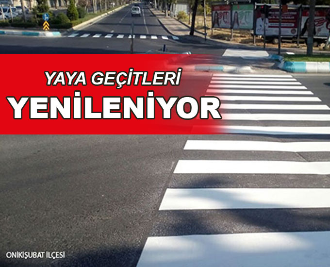 Yaya Geçitleri Yenileniyor