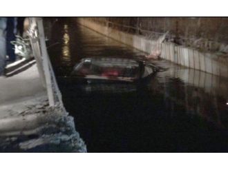 Malatya’da Otomobil Kanala Düştü