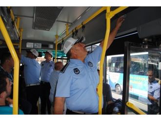 Trafik Zabıta Halk Otobüslerinde Klima Denetimi Yaptı