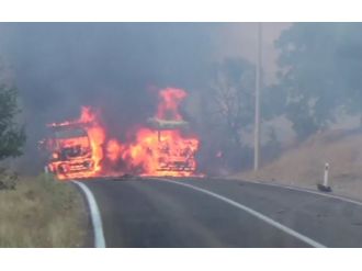 O Karayolu Trafiğe Kapatıldı