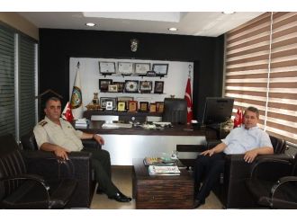 Jandarma Komutanı Akça’dan Taşlı’ya Veda Ziyareti