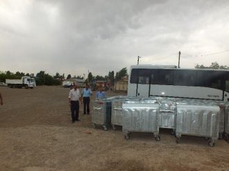 Belediye Temiz Bir Çevre İçin Çöp Konteynırları Dağıtıldı