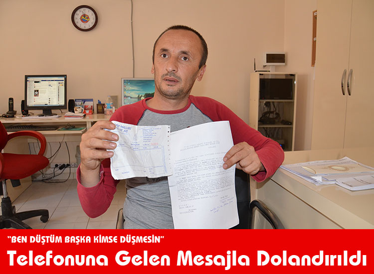 Telefonuna Gelen Mesajla Dolandırıldı