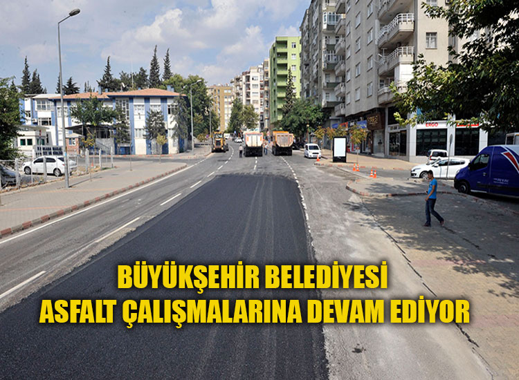 Büyükşehir Asfalt Çalışmalarına Devam Ediyor