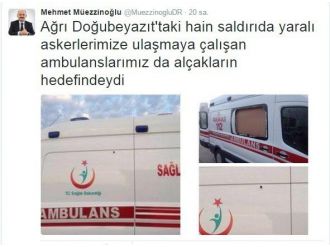 Sağlık Bakanı Müezzinoğlu, Doğubayazıt’ta Teröristlerin Ambulanslara Da Saldırmasına Tepki Gösterdi