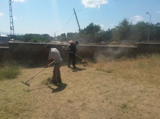 Çifte Kümbetlerde Temizlik Çalışması