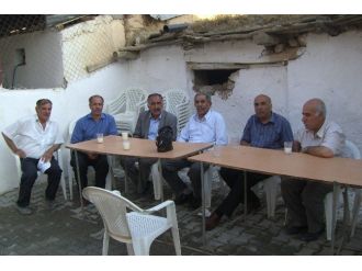 Evi Yanan Muhtara Geçmiş Olsun Ziyareti