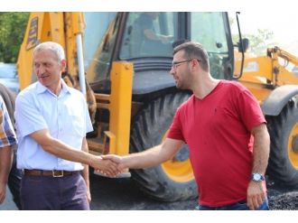 Başkan Dişli Harmantepe’de Çalışmaları Denetledi