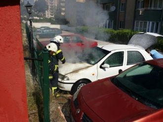 Kütahya’da Araç Yangını