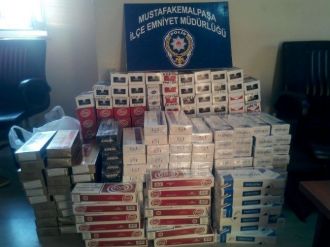 Bin 600 Paket Kaçak Sigara Ele Geçirildi