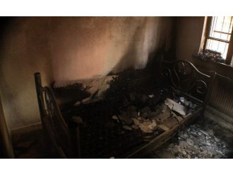 Sığınmacı Bir Ailenin Evinde Yangın Çıktı