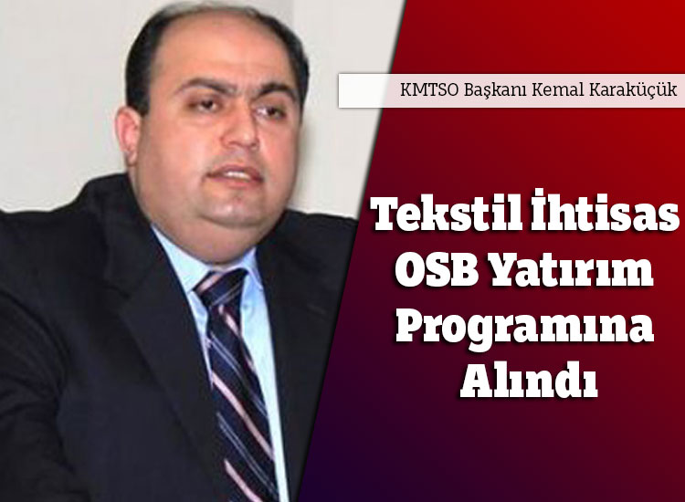 Tekstil İhtisas OSB Yatırım Programına Alındı