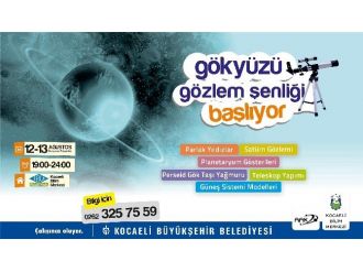Kocaeli Gökyüzü Gözlem Şenliği Başlıyor