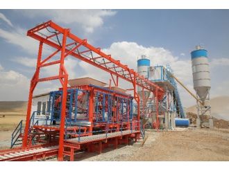 Afşin Belediyesi Beton Elemanları Tesisi Kurdu