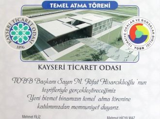 Kto Yeni Hizmet Binasının Temel Atma Töreni Yapılacak