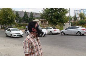 Uzman Ekipler Fabrikada Meydana Gelen Kimyasal Sızıntıyı İnceliyor