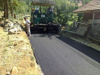 Safranbolu’da Asfalt Çalışmaları Sürüyor