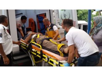 Traktör Devrildi: 1 Yaralı