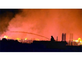 İzolasyon Fabrikası İnşaatında Büyük Yangın