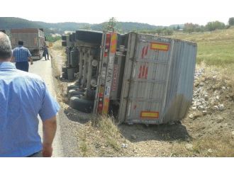 Devrilen Kamyondan Sağ Çıktı