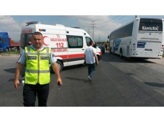 Yolcu Otobüsüyle Çarpışan Motosiklet Sürücüsü Öldü