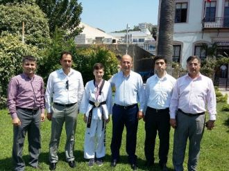 Türkiye Şampiyonu Tekvandocudan Kaymakam Nazlı’ya Ziyaret