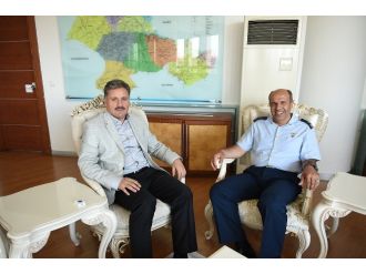 7. Ana Jet Üs Komutanı Tuğgeneral Taşçı’dan Başkan Çakır’a Veda Ziyareti