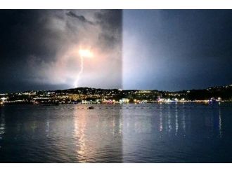 Bodrum’da Şimşek Ve Yıldırımlar Büyüledi