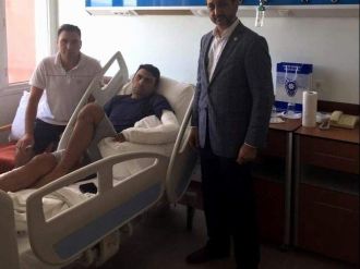 Ak Parti’li Atay’dan Tedavisi Süren Gaziye Ziyaret