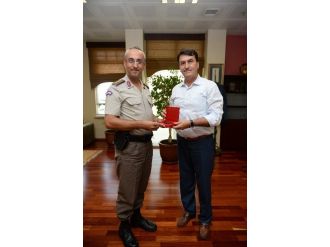 Komutandan Dündar’a Veda Ziyareti