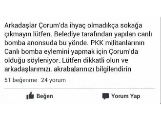 Gerçek Dışı Canlı Bomba Paylaşımına Soruşturma