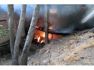 Ahşap Ev Kül Olmaktan Son Anda Kurtarıldı
