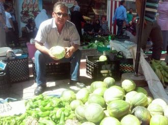 Kavun Pazarı Kurulmaya Başlandı