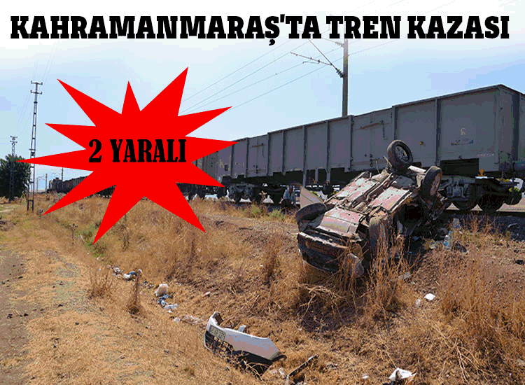 Kahramanmaraşta Tren Kazası: 2 Yaralı 