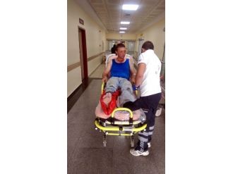 Ayağını Silindir Tekerleğine Kaptıran İşçi Yaralandı