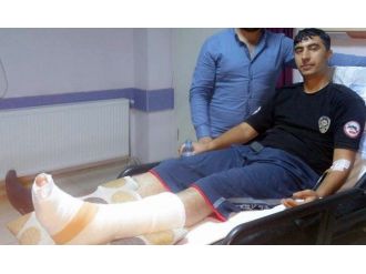 Hırsız Kovalayan Polis Yaralandı