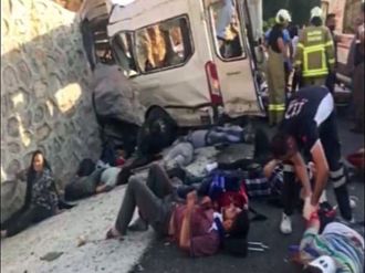 11 Mültecinin Öldüğü Kaza Sonrası Kamerada