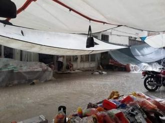 Karpuzlu’da Sağnak Yağmur Etkili Oldu