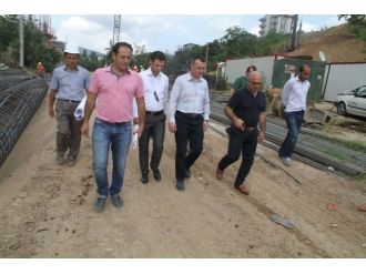 Büyükakın, Derince Alternatif Yol Şantiyesini İnceledi