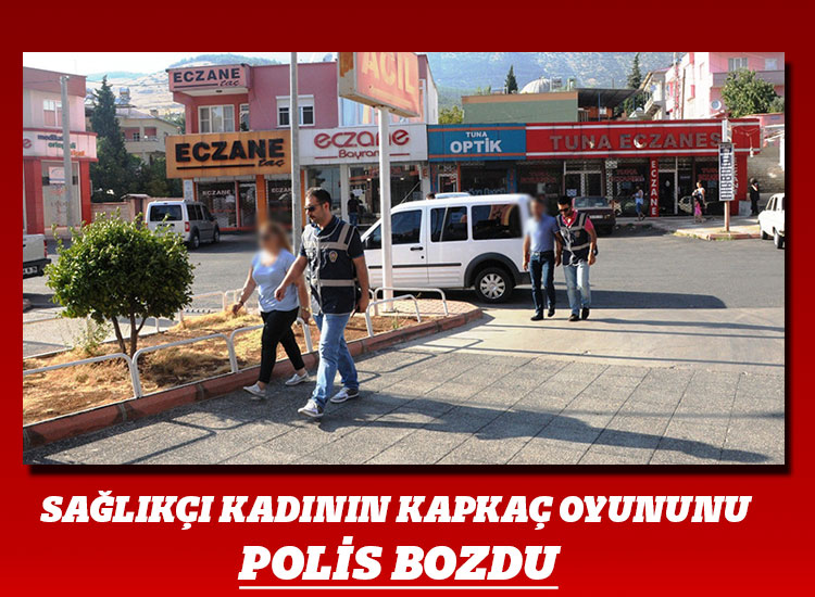 Sağlıkçı Kadının Kapkaç Oyununu Polis Bozdu