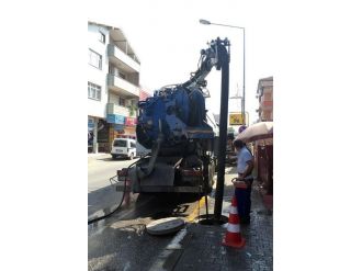 Saski Kanalizasyon Hattında Temizlik Çalışması Başladı