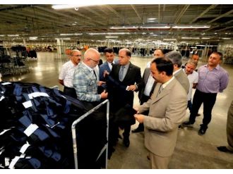 Vali Çomaktekin’den Tekstil Fabrikasında İnceleme