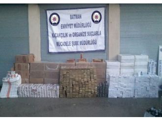 Batman’da 32 Bin Paket Kaçak Sigara Ele Geçirildi