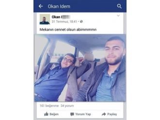 Katil Zanlısı Öldürüp “Mekanın Cennet Olsun Abim” Yazısını Paylaştı