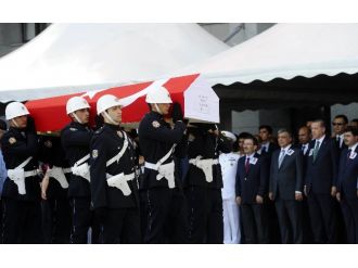 Şehit Polise Son Görev... Erdoğan Ve Gül De Katıldı
