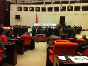 Mecliste Büyük Arbede