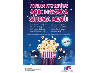 Forum Kayseri’de Açık Havada Sinema Keyfi
