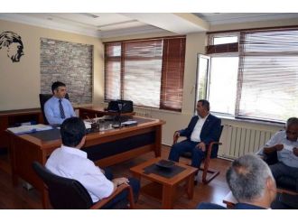 Başkan Eroğlu’ndan Kaymakam Yılmaz’a Hoşgeldin Ziyareti