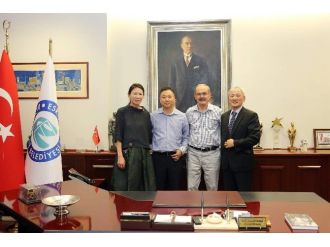 Büyükerşen Koreli Misafirlerini Ağırladı