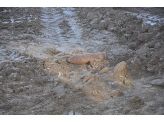 Bozüyük’te Patlamamış Top Mermisi Bulundu